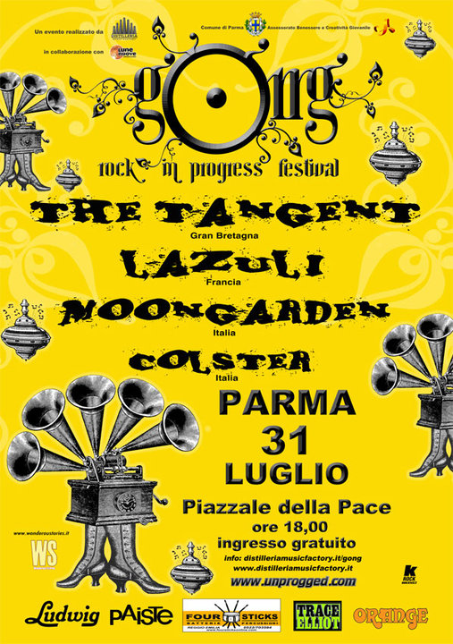 VULGAR TOUR 2010 - Poster Live at Gong Festival (Parma, Italy)